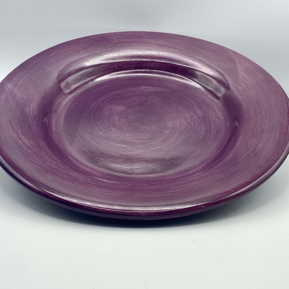 Tabletops Unlimited Espana Plum Dark‎ Purple Large Dinner Plate Serving Platter